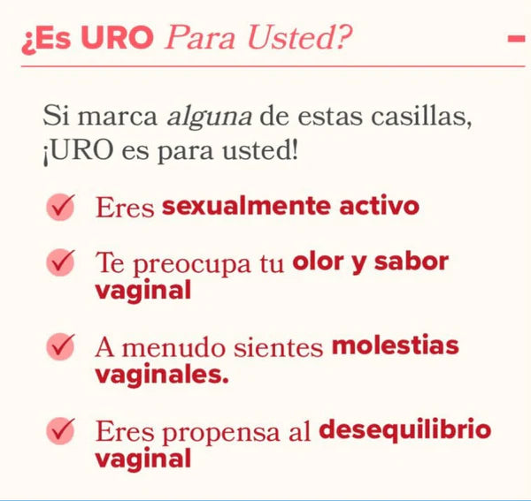 URO Probiotico Vaginal Salud Mujeres