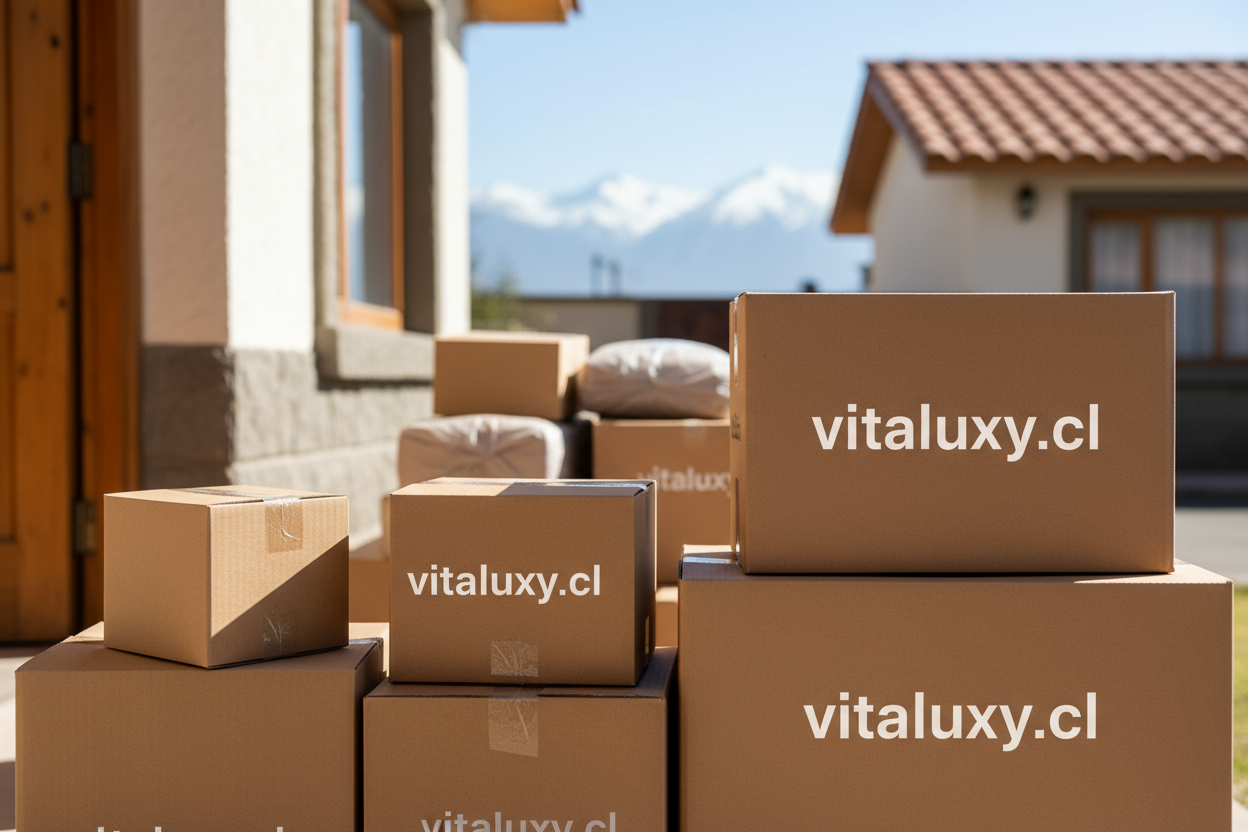 Esta bueno, pero a las cajas puedes escribirle: "vitaluxy.cl" y sacarle esas etiquetas